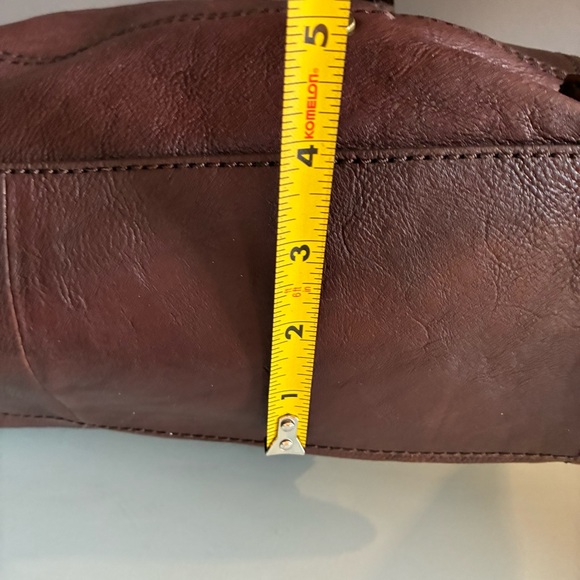 Fossil Large Brown Leather Shoulder Tote Bag - Picture 6 of 7
